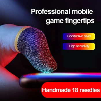 2gab Pirkstu Segtu Elpojošs Spēle Kontrolieris Pirkstu Uzmava Par Pubg Sviedri Pierādījumu Non-Scratch Touch Screen Spēļu Īkšķi Cimdi
