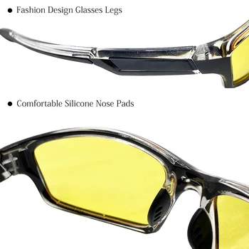 LongKeeper Polarizētās Nakts Redzamības Brilles Par Braukšanas Vīriešu Klasiskās Modes Dzeltenās Lēcas, Anti-glare Saulesbrilles Vīriešu Vadītāja Aizsargbrilles