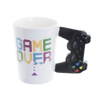 Radošo 3D Spēle Vairāk Kafijas Krūze Spēle Kontrolieris Rīkoties ar Keramikas Krūze Tasi Piena Tējas Krūzes Game Boy Dzimšanas diena Ziemassvētku Dāvanu