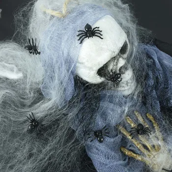 50gab Šausmu Black Spider Haunted House Zirnekļa tīkls, Bārs Partijas Apdare Piegādes Simulācijas Grūts Rotaļlietas Bērniem Halloween Dekorēšanai