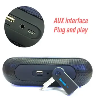 Bezvadu Bluetooth 4.0 Uztvērējs, Raidītājs Adapteris 3,5 mm Jack Auto Mūzikas Audio Aux Uztvērējs, Austiņu, Brīvroku
