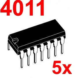 ( 5 gab./daudz ) 4011 CMOS Loģika IC, DIP Paketi.