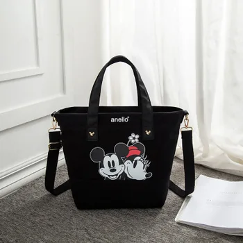 Disney Mickey Mouse Dāma Audekls Crossbody Pleca Soma Karikatūra Modes Minnie Somā Lielu Jaudu Iepirkšanās + Grāmata, Soma