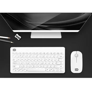 Bezvadu Klaviatūras un Peles Komplektu Windows, 2.4 GHz, Bezvadu ar Vienojošu USB Uztvērēju, Portatīvo Peli, Multivides Taustiņi