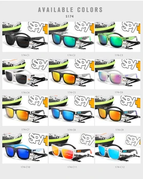 SPY+ HELM Klasiska Dizaina, Modes Saulesbrilles Vīriešiem Kvadrātveida Rāmis Polarizētās Saulesbrilles Sievietēm, Āra Atstarojošu Pārklājumu UV400