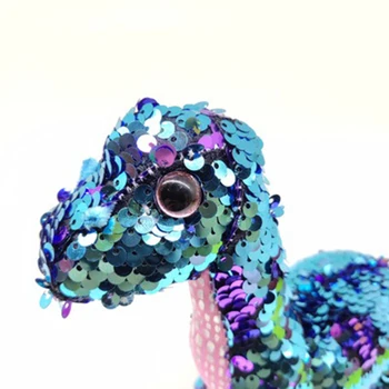 20cm Bērnu Plīša Rotaļlieta Krāsa Mainās Sequined Dinozauru Cute Dzīvnieki Lelle Spacex Dragon Kosmosa Lelle Bērnu Dzimšanas dienas Dāvana