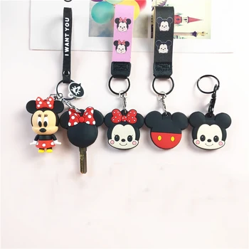 Disney Mickey Mouse Rotaļlietas Karikatūra Minnie Keychain Bērnu Rotaļlietas Radošo Keychain Sieviešu Auto Kulons Keychain Meitenes Dzimšanas Dienas Dāvanas