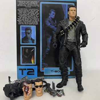 NECA Terminator 2 Attēls Sprieduma Dienā T-800 Arnold Schwarzenegger Tumšo Likteni Sarah Connor Rīcības Attēls Modelis Rotaļlietas Lelle Dāvanu