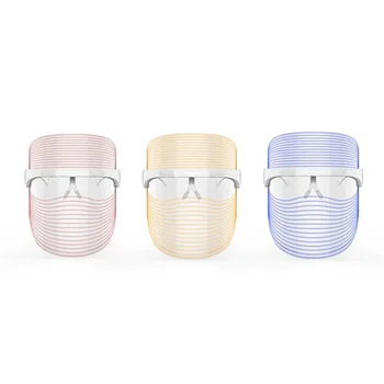3 Krāsu LED Gaismas Terapijas Maska Izbalināt Melanīna Balināšanas Anti Wrinkle Firming Ādas Kopšanas Skaistums Sejas Maska