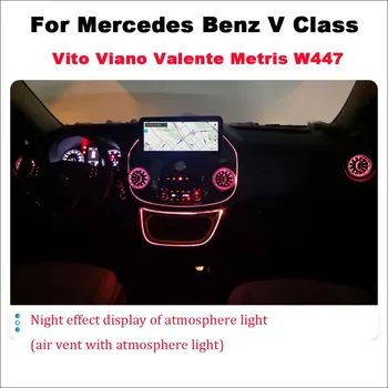 Priekš Mercedes Benz, V Klases Vito Viano Valente Metris W447 Auto 12.3 collu Android Radio Autoradio Carplay GPS Multimedia Navigācija