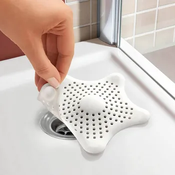 Virtuves silikona zvaigzne izlietnes sietiņš filtrs vannas istaba sūcējs grīdas notekas dušas matu kanalizācijas filtrs colanders