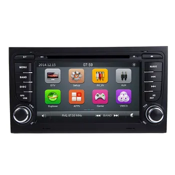 2 Din Auto Radio, GPS DVD Audi A4 B8 S4 B6 B7 RS4 8E 8H B9 Seat Exeo 2002-2008 Multivides Navigācijas Audio stereo galvas vienības