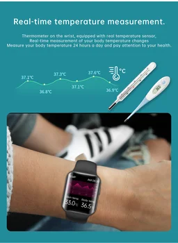 Ir 2021. Jaunu T68 Smart Watch Band Ķermeņa Temperatūra, Sirdsdarbības Bluetooth Zvanu Sporta Smartwatch Fitnesa par OPPO Apple Tālruni VS DT93