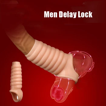 Fizisku vīriešu kavēšanās bloķēšanas spermas naudas sodu vīriešu prezervatīvu dzimumlocekļa expander piedurknēm erectionexpander Dick Gailis gredzens seksa rotaļlietu privātā produktu