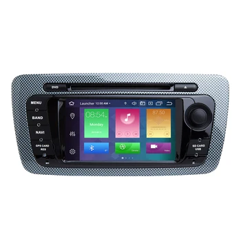 DSP Android 10.0 Auto DVD Atskaņotājs Seat Ibiza 6J MK4 Sporta Kupeja Ecomotive Cupra 2009. - 2013. Gadam Multimediju GPS Navigācijas IPS RDS