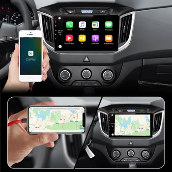 Auto Android 10.1 2G RAM 32G ROM Auto Radio Multimediju Atskaņotājs, video GPS Navigācijas Par hyundai Creta ix25-2018 2din WIFI BT