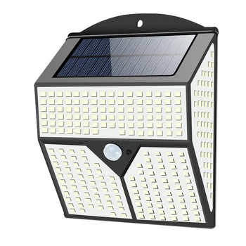 318/436 LED Solar Powered Āra Apgaismojums Iela Sienas, Drošības Spilgti PIR Kustības Sensoru Lampas, Garāža, Kāpnes, Dārza Dekori
