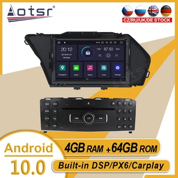 4+64GB Par Mercedes Benz GLK X204 GLK300 GLK350 Auto Stereo Multimediju Atskaņotājs Android GPS Navi Audio Radio Carplay PX6 Galvas Vienības