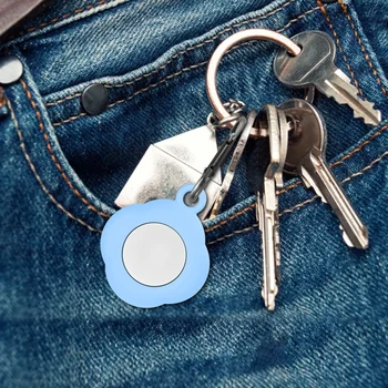Par AirTag seguma Viegls Anti-Lost Aizsardzības Gadījumā Keychain Anti-zaudēja Apple Airtags Bluetooth Aizsardzības Slee