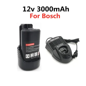 10.8 V 12V Li-ion Akumulators pack nomainīt uz BOSCH bezvadu Elektrisko urbi, skrūvgriezi, BAT411 BAT412 BAT412