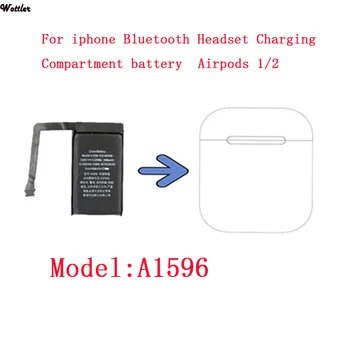 3.8 V 400mAh Akumulators iphone Bluetooth Austiņas Lādēšanas Nodalījums Akumulatora Airpods 1 2 Bezvadu Lādēšanas lodziņā A1596