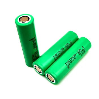 100gab Sākotnējā INR18650-25R 2500mAh akumulators Forsamsung INR18650 25R 3.7 V, 25A izlādes baterijas + Uzglabāšanas kaste